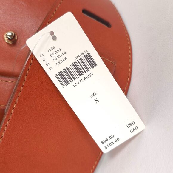 ANTHROPOLOGIE New SMALL Wide Corset Curved Belt GENUINE LEATHER WaistStyle Cedar main image 4